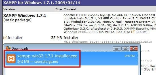 Télécharger l'installateur.