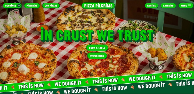 50 Sites internet de restaurant pour vous inspirer 20 Pizza Pilgrims