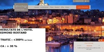 Optimisation des moteurs de recherche de l'Hotel Edmond Rostand Etude de Cas