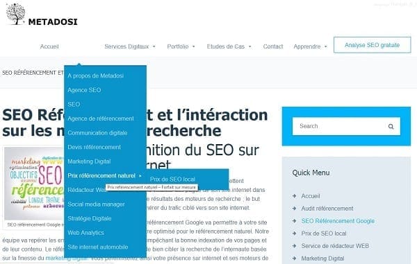 Le prix d'un site internet doit comprendre une navigation claire