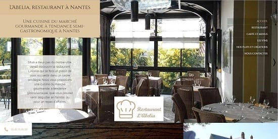 Image d'un site web du restaurant: Abelia restaurant Nantes