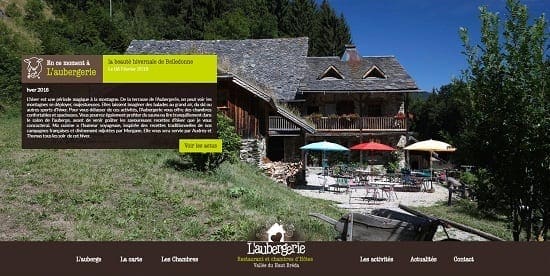 Image d'un site de restaurant: L'Aubergerie restaurant et chambre d'Hôte La Ferrière