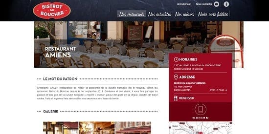 Image d'un site web du restaurant: Bistrot du Boucher Amiens