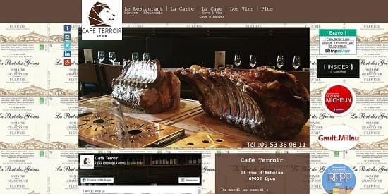 Image d'un site de restaurant: Café Terroir Lyon Restaurant, Bistrot & Rotisserie