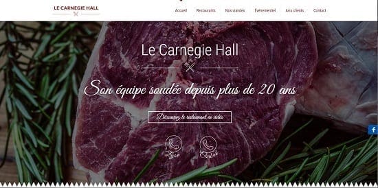 Image d'un site de restaurant: Restaurant de viande Carnegie Hall Corbas