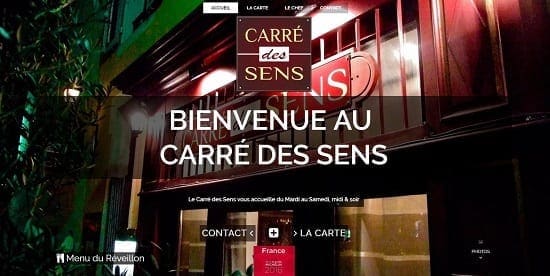 Image d'un site de restaurant: Carre des Sens Chambery