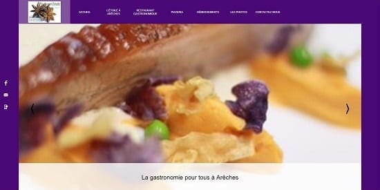 Image d'un site de restaurant: L'étoile Arêche sur Beaufort