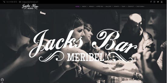 Image d'un site de restaurant: Jacks Bar Meribel