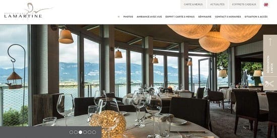 Image d'un site de restaurant: Lamartine Bourget du Lac