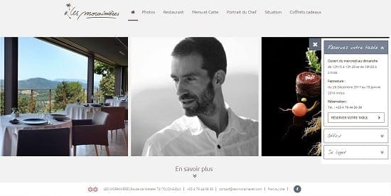 Image d'un site de restaurant: Les Morainières Jongieux