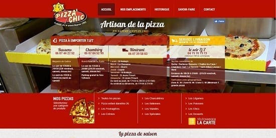 Image d'un site web du restaurant: Pizza Chic Chambery