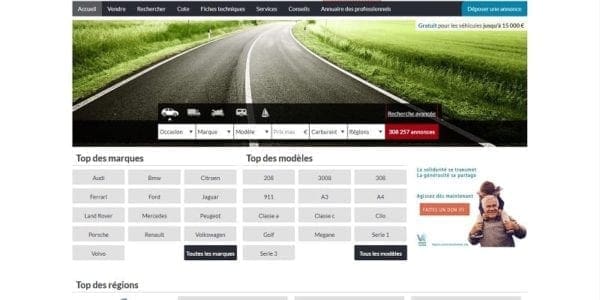 Les sites d'annonces automobiles ( infomédiaires ) se battent pour le leadership de la présence en ligne au détriment des concessionnaires