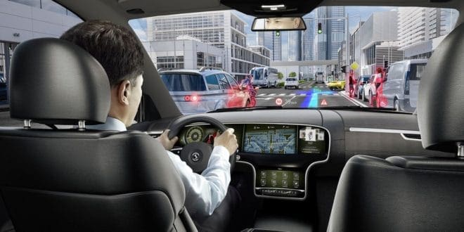 Réalité augmentée dans une voiture