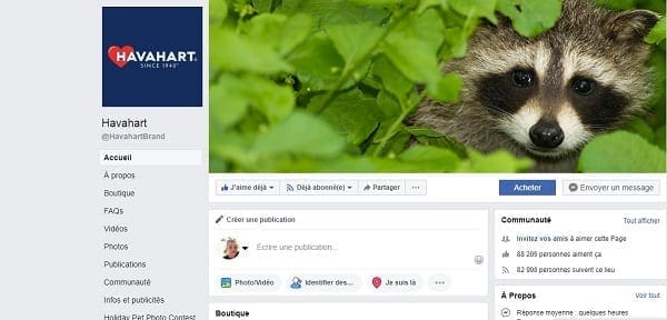 Étude de cas Facebook Pieges animaux