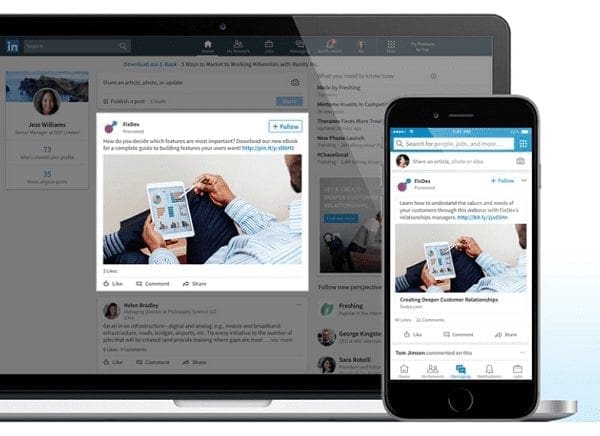 Comment faire de la publicité sur Linkedin avec du contenu sponsorisé