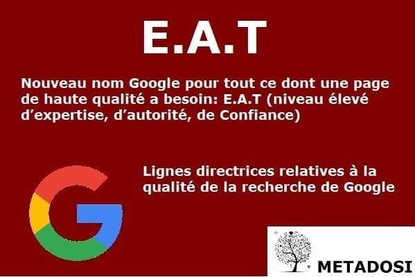 E-A-T est une partie importante des algorithmes Google