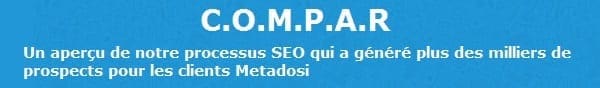 C.O.M.P.A.R notre processus SEO