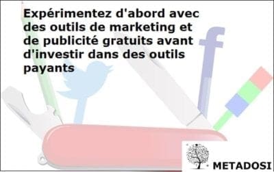 Expérimentez d'abord avec des outils de marketing et de publicité gratuits avant d'investir dans des outils payants