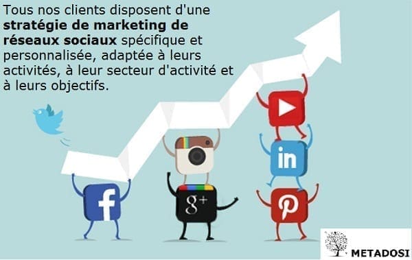 Déclaration sur le fonctionnement des services de marketing des réseaux sociaux de Metadosi