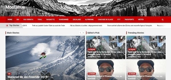 7 Exemples de marketing digital pour inspirer vos campagnes 6 Création de site internet pour un blog d'activité Outdoor de Montagne