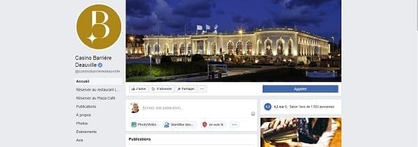 page Facebook de Casino