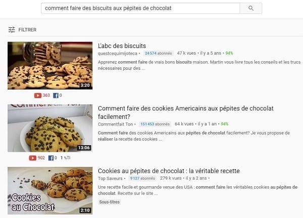 Recherche Youtube