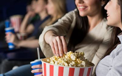 Pop corn dans une salle de Cinéma