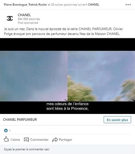 Publicité Linkedin