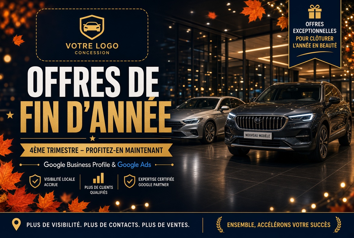 Google Business Profile et Google Ads au 4e trimestre pour votre concession