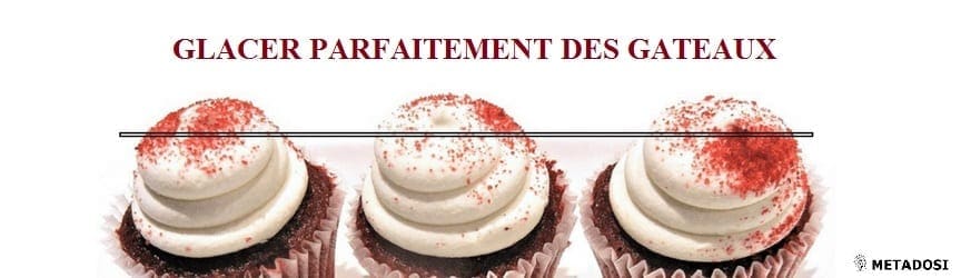 Exemple de glaçage sur des petits gâteaux