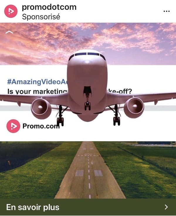 Publicité vidéo Instagram