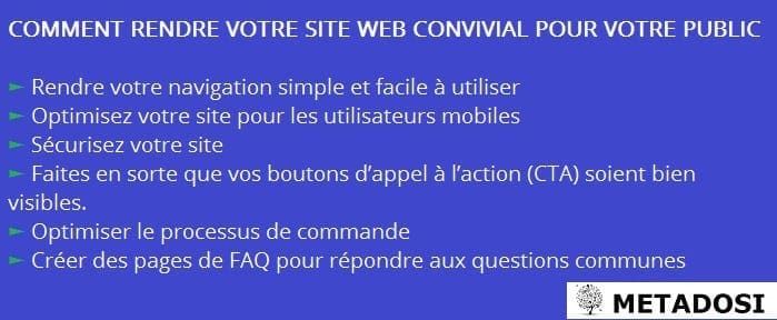 Un site web convivial contribue à la satisfaction client