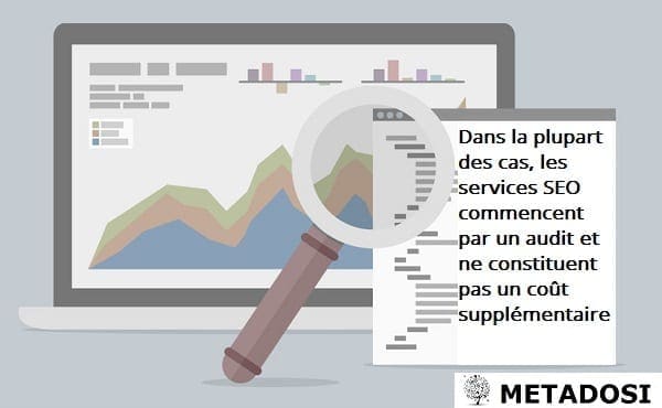 Une déclaration sur le fait que les audits SEO soient inclus ou non dans les services de référencement