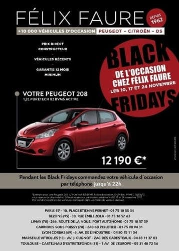 Offre Black Friday automobile