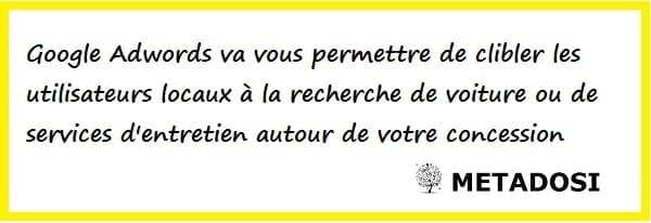 Comment Google Adwords va aider les concessionnaires à attirer les clients