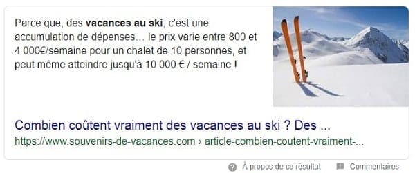 Combien coûte les vacances au ski ? en Position zéro