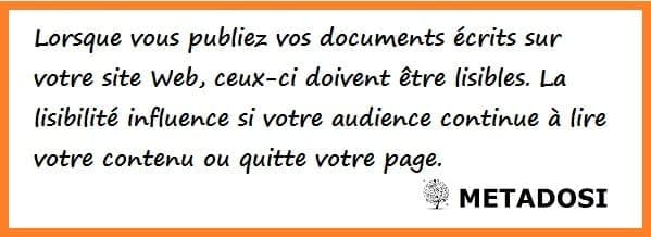 vous devez vous assurer que votre contenu seo est lisible