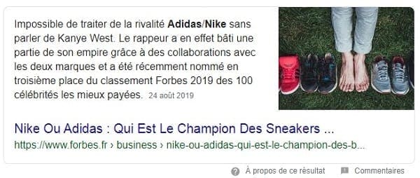 Position zéro de la question Nike ou Adidas