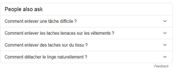 Autres questions posées pour génération de contenu