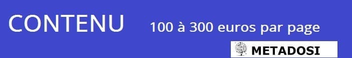 le contenu coûte 100 à 300 euros par page