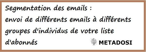 définition de la segmentation de l'email