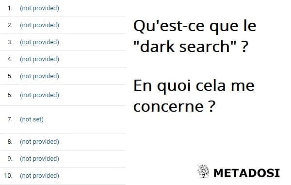 Qu'est-ce que le "dark search" et en quoi cela vous concerne-t-il ?