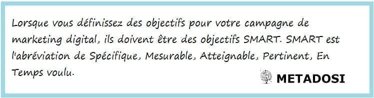 Fixer des objectifs pour votre plan de marketing digital