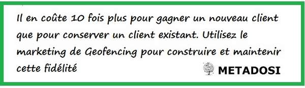 Le géofencing Marketing augmente la fidélité des clients