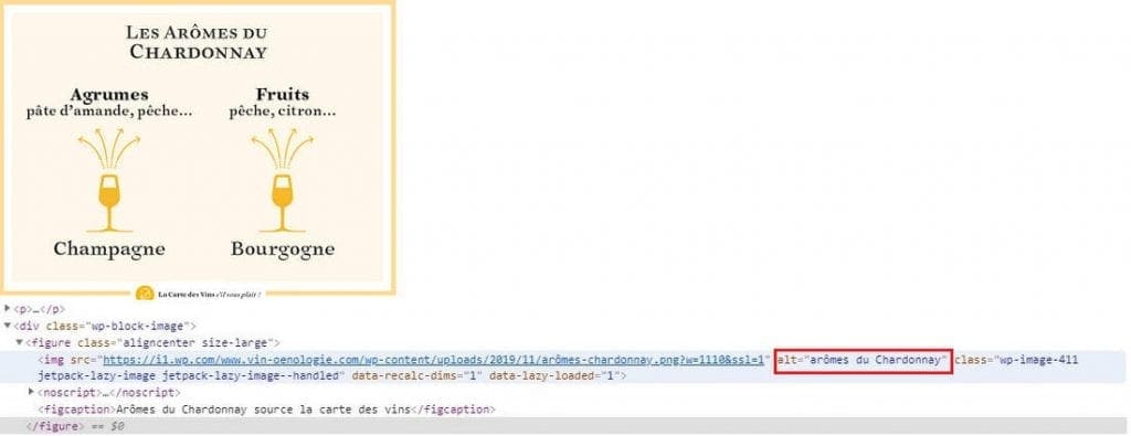 Exemple de balise Alt pour le SEO on page