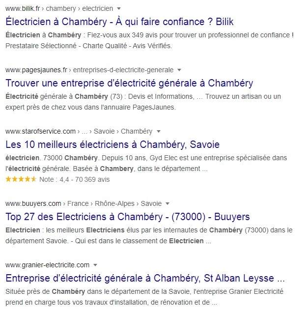 les électriciens locaux