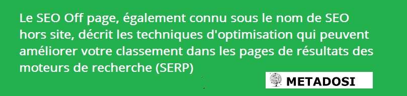 Définition du SEO Off page