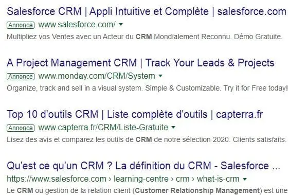 Qu'est-ce qu'un bon taux de clics (CTR) pour votre secteur d'activité ? 4 Exemple de publicité Google Ads pour un bon CTR