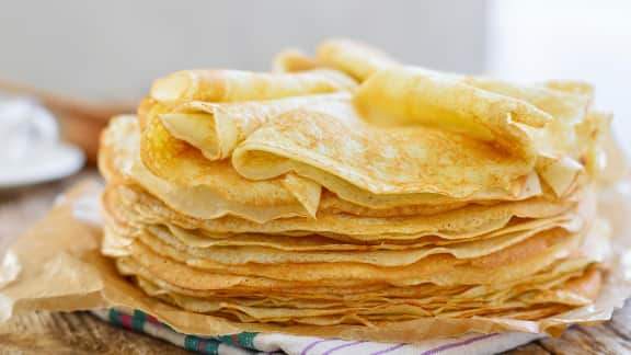 Image de crêpes sur un site web