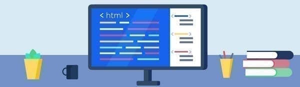 Le code html sur un écran d'ordinateur